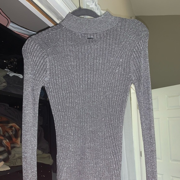 G-Star Gray Sparkle Turtle Neck - Picture 2 of 2